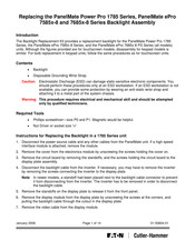Eaton Cutler-Hammer PanelMate ePro 7685-8 Series Replacement Instructions Manual