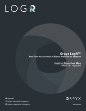 Orpyx LogR Instructions For Use Manual