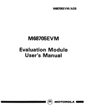 Motorola M68705EVM User Manual