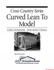 ACF Greenhouses Curved Lean To Instructions Manual