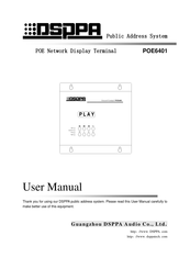 DSPPA POE6401 User Manual