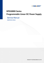 SIGLENT SPD1000X Series Service Manual