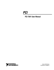National Instruments PCI-7041 User Manual