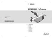 Bosch Professional GDE 18V-26 D Original Instructions Manual