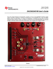 Texas Instruments DAC5652AEVM User Manual