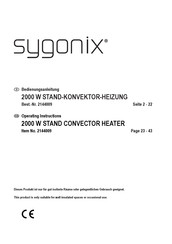 Sygonix 2144009 Operating Instructions Manual