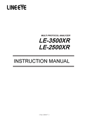 LineEye LE-2500XR Instruction Manual