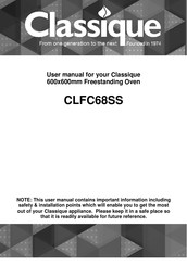 Classique CLFC68SS User Manual