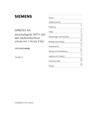 Siemens SIPROTEC 5 7XT71 Series Manual