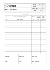 infobit WP210-T User Manual