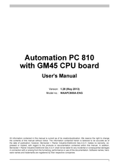 B&R 5PC810.BX03-00 User Manual