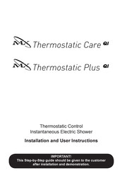 MX Thermostatic Care QI Installation And User Instructions Manual