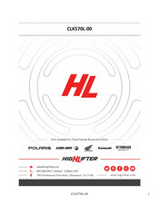 High Lifter CLK570L-00 Manual