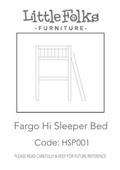 Little Folks Furniture Fargo HSP001 Manual