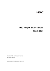 H3C Aolynk ET204 Quick Start Manual