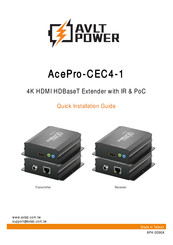 AVLT-Power AcePro-CEC4-1 Quick Installation Manual
