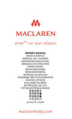 Maclaren atom Owner's Manual