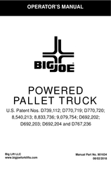 Big Lift Big Joe D40 Manuals Manualslib