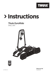 Thule EuroRide 941 Instructions Manual
