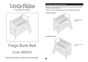 Little Folks Furniture Fargo BBD001 Manual