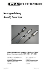 HYDAC ELECTRONIC HLT 2500-Lx Assembly Instructions Manual