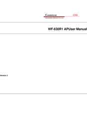 CIG WF-630R1 User Manual