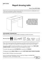 John Lewis Napoli 80310606 Instructions Manual