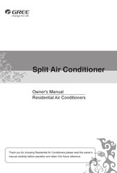 Gree Cozy Owner's Manual