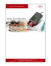 Advanced Card Systems AET63 BioTRUSTKey Reference Manual