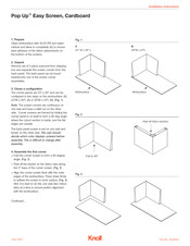Knoll Pop Up Installation Instructions