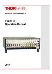 THORLABS TXP5016 Operation Manual