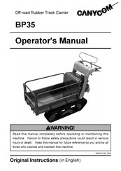CanyCom BP35 Operator's Manual