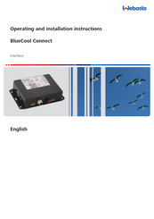 Webasto BlueCool Connect Operating And Installation Instructions