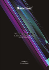 Omnitronic XDP-3002 Product Manual