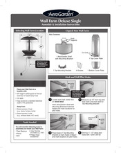 Aerogarden Wall Farm Deluxe Single Assembly/Installation Instructions