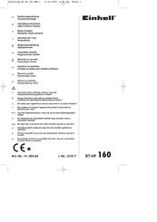 EINHELL BT-HP 160 Operating Instructions Manual