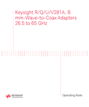 Keysight U281A Operating Note