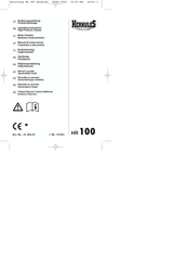 HERKULES HR 100 Operating Instructions Manual
