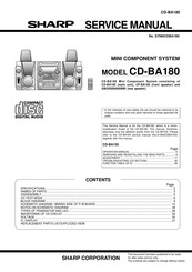 Sharp CD-BA180 Service Manual