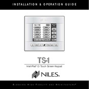Niles INTELLIPAD TS-1 Installation & Operation Manual
