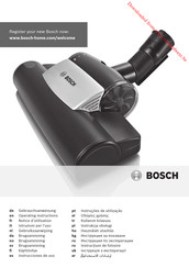 Bosch BGS5ZOOO2 Operating Instructions Manual