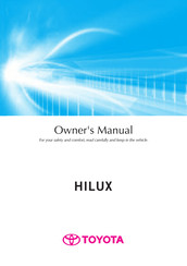 Toyota HILUX SC Owner's Manual