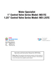 Clack WS1.25TC Operation And Instruction Manual