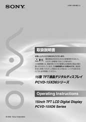 Sony PCVD-15XD6/S Operating Instructions Manual