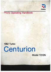Cessna Centurion Turbo T210N 1982 Pilot Operating Handbook