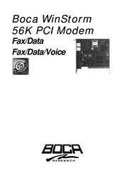 Boca Systems WinStorm MD56HI Manual