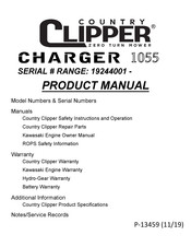Country Clipper CHARGER 1055 Product Manual
