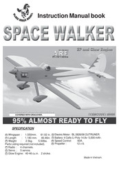 Black Horse Model SPACE WALKER Instruction Manual Book