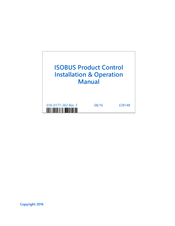 Raven ISOBUS  Product Control Installation & Operation Manual