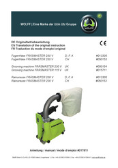 WOLFF FRASMASTER Translation Of The Original Operating Instructions
